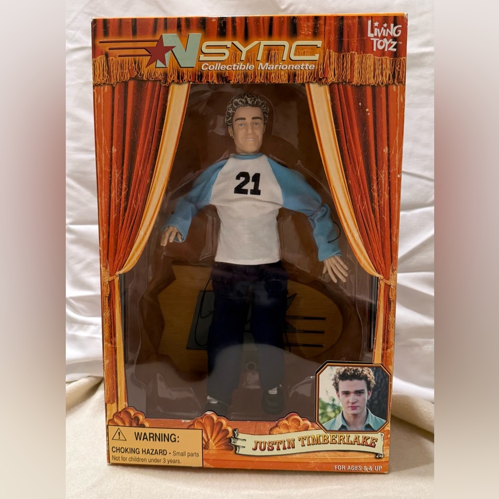 NSYNC Collectible Justin Timberlake Marionette from Bye, Bye, Bye era